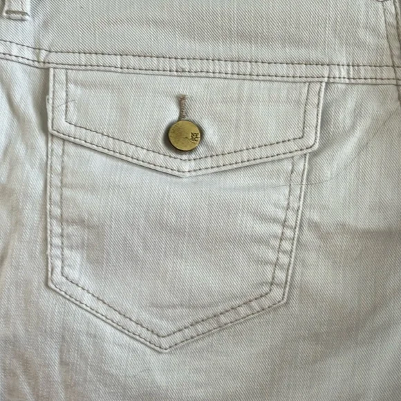 NY&Co cuffed off-white jeans shorts. Sz 12 - Picture 6 of 7